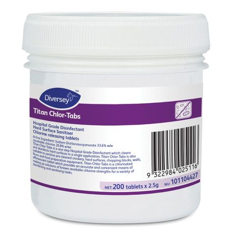 TITAN CHLOR-TABS, 200x 2.5gm