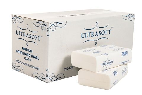 Caprice Premium TAD UltraSoft Hand Towel 2ply 24x23cm 2400/ctn (2400PL)