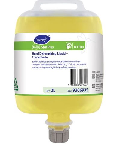 Suma Star Plus D1, 2L Hand Dishwash Conc.