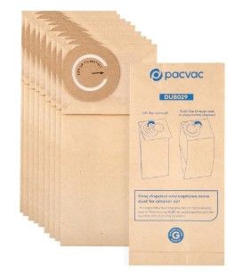 PACVAC Superpro Micron Paper Dust Bags 10/pkt
