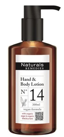 Naturals Remedies Pump Dispenser Hand & Body Lotion, 300ml