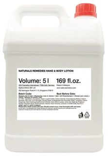 Naturals Remedies Refill Bulk Hand & Body Lotion, 5L