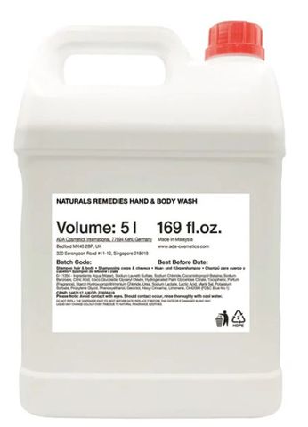 Naturals Remedies Refill Bulk Hand & Body Wash, 5L