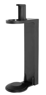 ABS Single Adhesive Bracket for 300ml Pump Dispenser, Tamperproof, Black