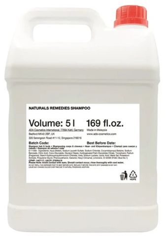 Naturals Remedies Refill Bulk Shampoo, 5L
