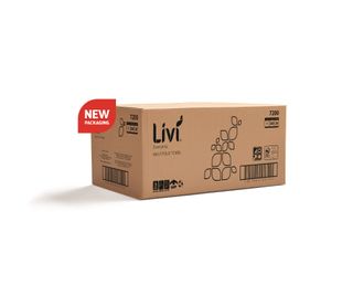 Livi Slimline Hand Towel 1ply 20pk x 200sh