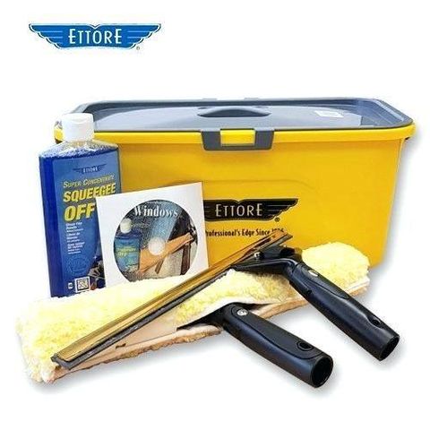Ettore Window Cleaning Starter Kit With Bucket