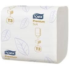 Tork T3 Premium Interlvd Toilet Tissue 252sht 30/c