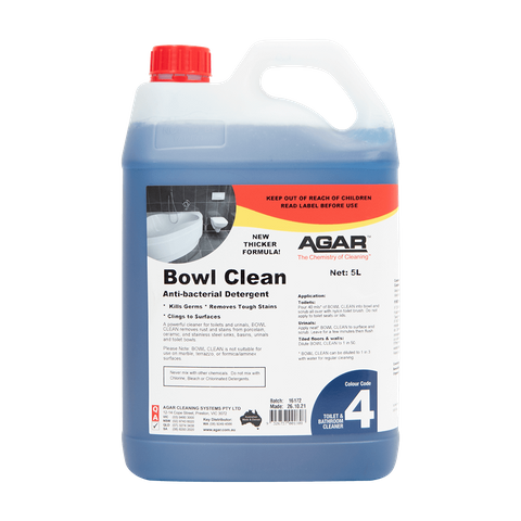 Agar Bowl Clean T.B.C. & Urinal Cleaner 5lt