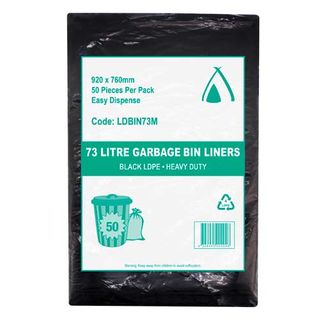 Garbage Bag 73lt  LDPE H/Duty 25um 250/ctn