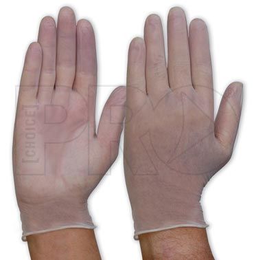 Vinyl Glove - Clear Medium Powdered 100/pkt