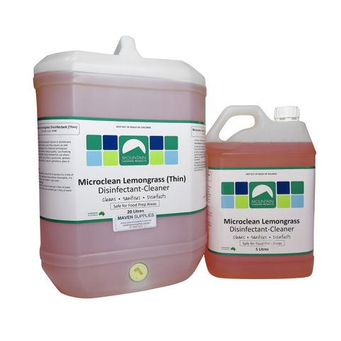 MicroClean Lemongrass Disinfectant Cleaner 20lt