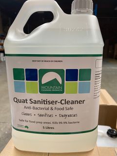 Quat Sanitizer CLEANER Food Prep Areas 5lt
