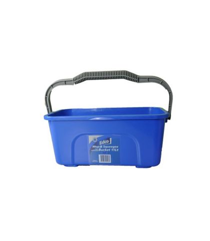 Edco 46cm Rectangular Bucket 11ltr Blue