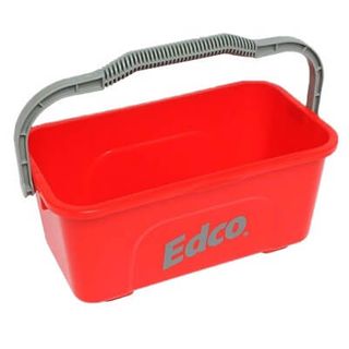 Edco 40cm Rectangular Bucket 11ltr Red