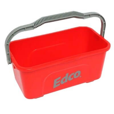 Edco 46cm Rectangular Bucket 11ltr Red