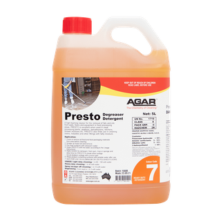 Agar Presto Concentrated Caustic Degreaser 5lt