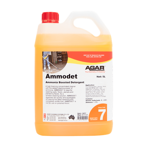 Agar Ammodet High-Foaming Detergent Ammonia 5L