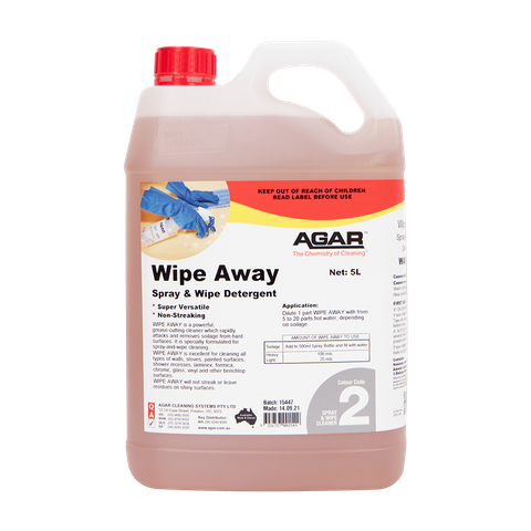 Agar Wipe Away Spray and Wipe 5ltr