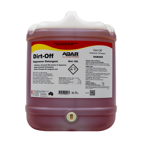 Agar Dirt Off H/Duty Cleaner Degreaser 20lt