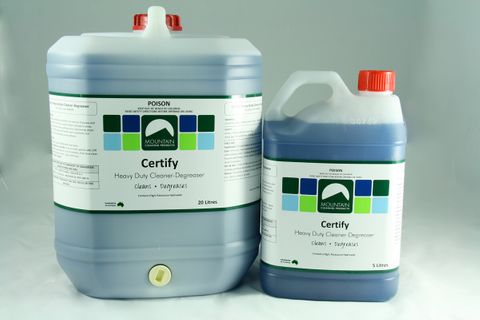 Certify Conc H/Duty Degreaser cleaner 5lt