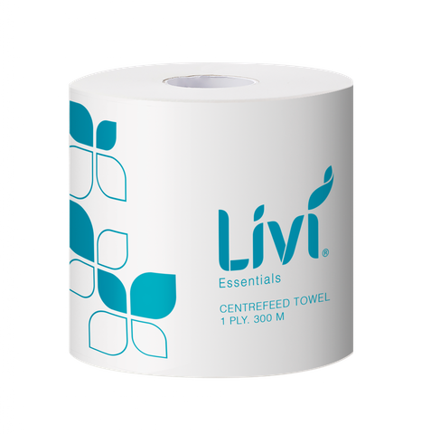 Livi Centrefeed Towel Perforated 300m 4/ctn
