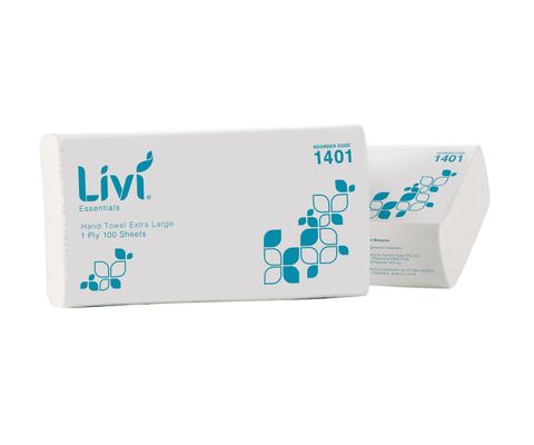 Livi Essentials U/Slim Hand Towel 100sht x24pkts