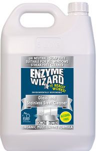 Enzyme Wizard Glass & S/Steel Cleaner 5ltr