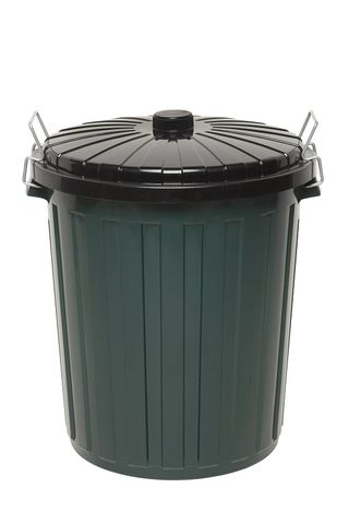 Edco Plastic Garbage Bin 55lt Green c/w Lid