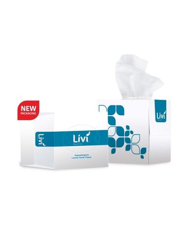 Livi Essentials F/Tissues Cube 2ply 24pkts x 90