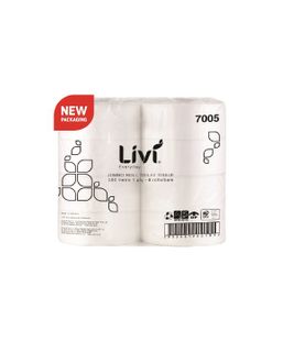 Livi Basics Jumbo Toilet Roll 1ply 500m 8/ctn