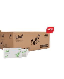 Livi Ultraslim Hand Towel 1ply 150sh x16pk