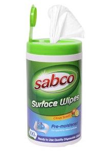 Sabco Antibacterial Surface Wipes 100/Tub once sold out NLA