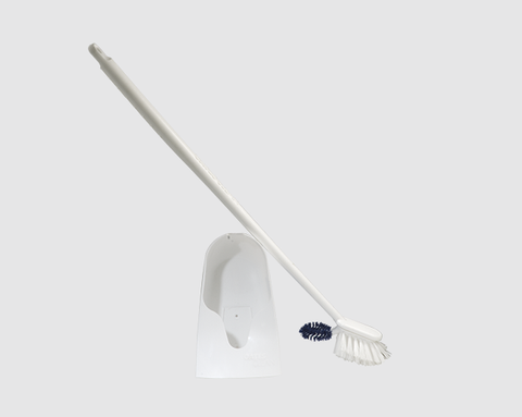 Oates Long Handled Ergonomic Toilet Brush & Holder