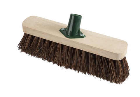 Timber Broom Head 455mm Stiff Bassine