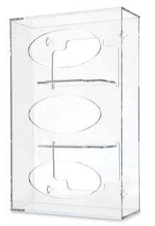 Glove Dispenser Perspex 3 tier 4.5mm Clear