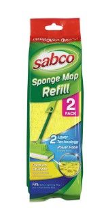 Sabco Lightning Squeeze Mop REFILL - Twin Pack