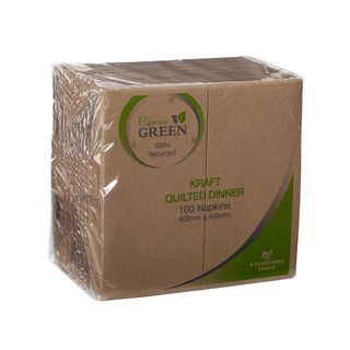 Napkin Dinner G/T Brown Kraft 1000/ctn (KQDGT)