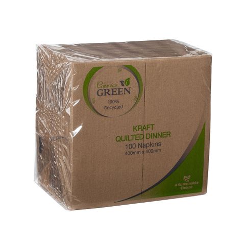 Napkin Dinner G/T Brown Kraft 1000/ctn (KQDGT)