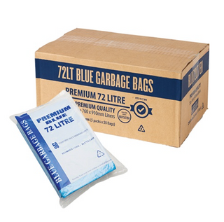 Premium Bin Liner SS 72Lt 32um Blue x 250 900x760