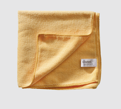 Oates Microfibre H/Duty Cloth 40x40cm Yellow