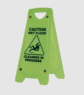 A Frame Safety Sign CIP - Wet Floor GREEN