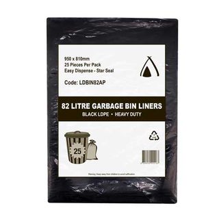 Garbage Bag 82lt LD 22um H/Duty 25pkt