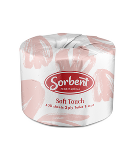 Sorbent Soft Touch Toilet Tissue 2ply 400sht 48/ctn (25003)