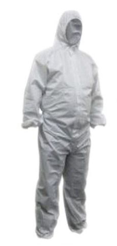 Disposable Coverall XL white - hooded