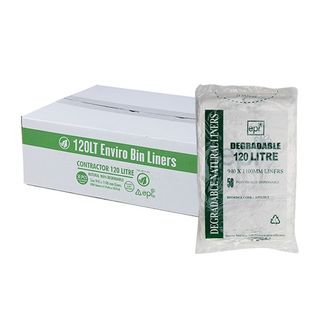 Degradable Bin Liner EPI 120lt Natural 200/ctn