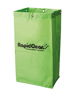 Rapid Janitors Cart Replacment Bag Green