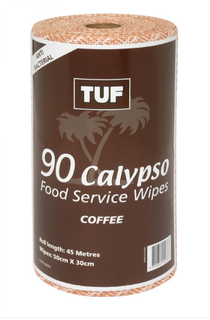 Edco Tuf Wiper Perforated 45mtrs - Coffee