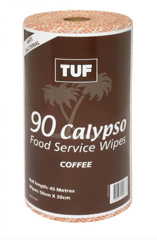 Edco Tuf Wiper Perforated 45mtrs - Coffee