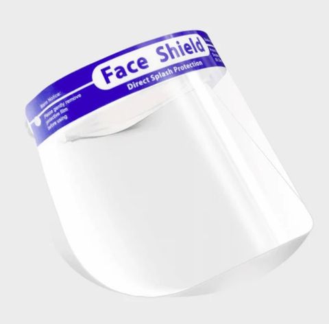 Face Shield Clear Prevents Fluid Splash